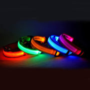 Nylon LED Pet Dog Luminous Collar Night Safety Flashing Glow