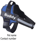 PULL Reflective Breathable Adjustable Pet Harness Vest