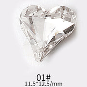 Manicure Diamond Accessories Heart Water Drops