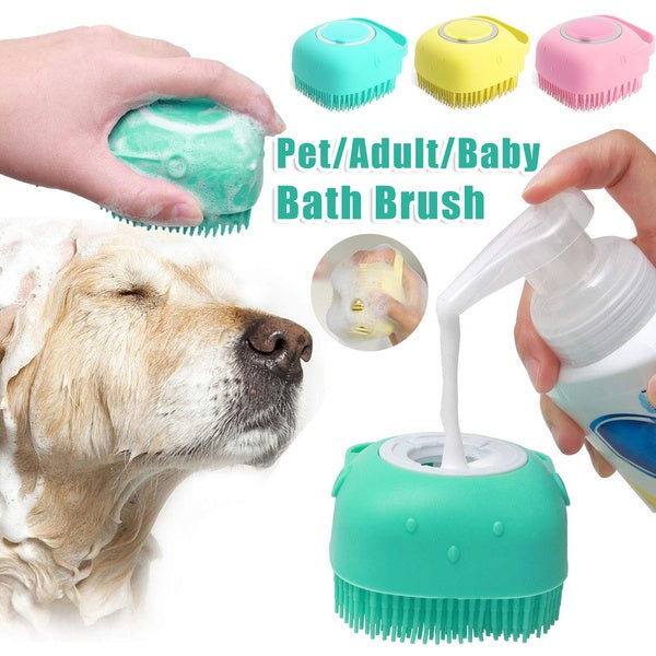 Silicone Dog Bath Gloves Pet Massage Gloves Brush