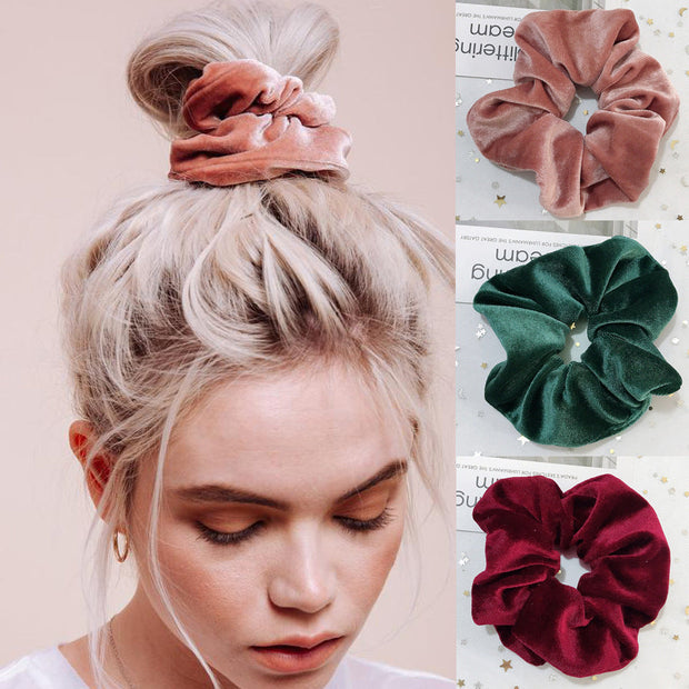 Flannel Hair Tie Hair Rope Ponytail Hair Accessories