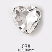 Manicure Diamond Accessories Heart Water Drops