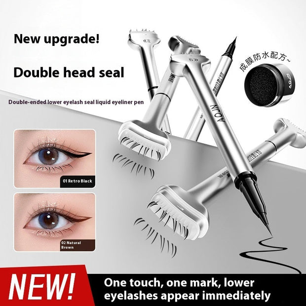 double-headed lower eyelash stamp pen waterproof