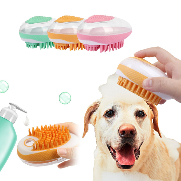 Pet Massage Comb Silicone Dog Grooming Tool