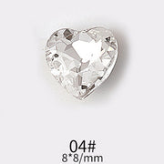 Manicure Diamond Accessories Heart Water Drops